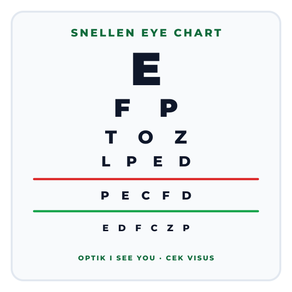 Snellen Chart (Poster Cek Mata)